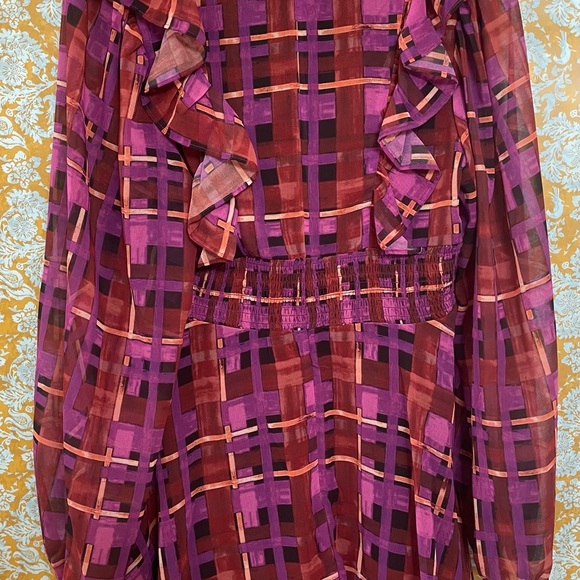Anthropologie Hutch Long Sleeve Deep V Romper - Picture 4 of 8